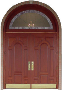 Genuine Mahogany double w/transom